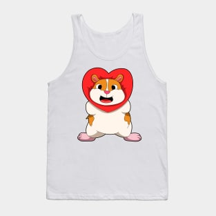 Hamster with Heart Tank Top